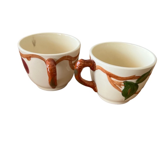 Vintage Franciscan, Apple pattern, Set of Two, coffee cups or flat cups. READ - Picture 4 of 8